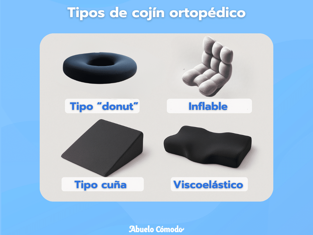 Tipos de cojín ortopédico