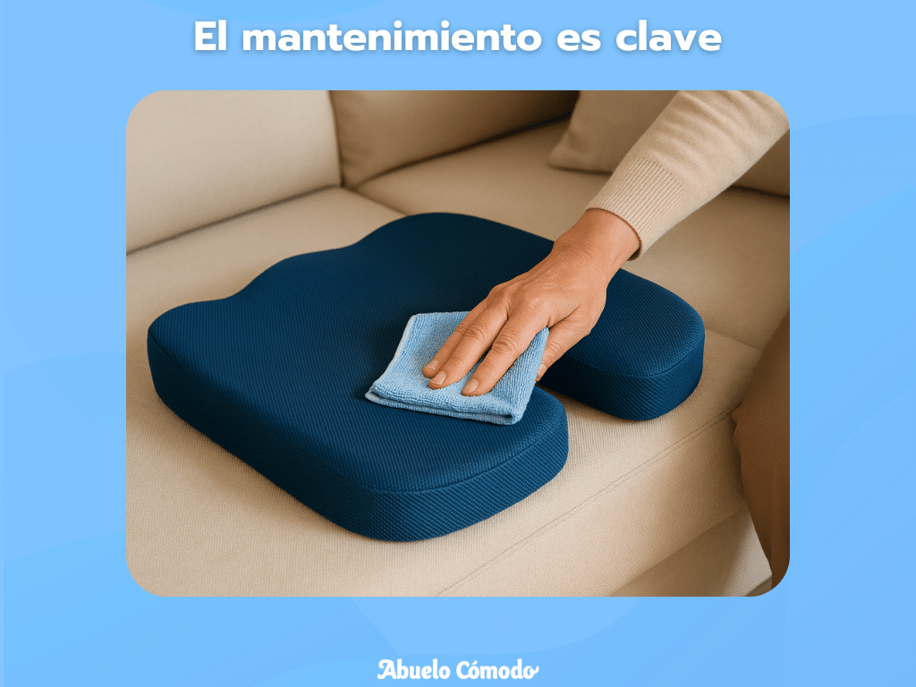 Mantenimiento del cojín ortopédico