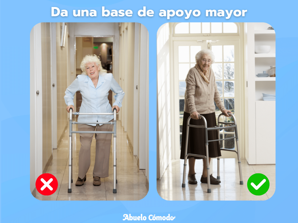 Para mayor estabilidad es mejor una andadera