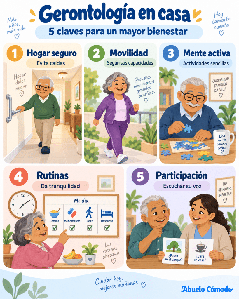 Apliquemos la gerontología en casa